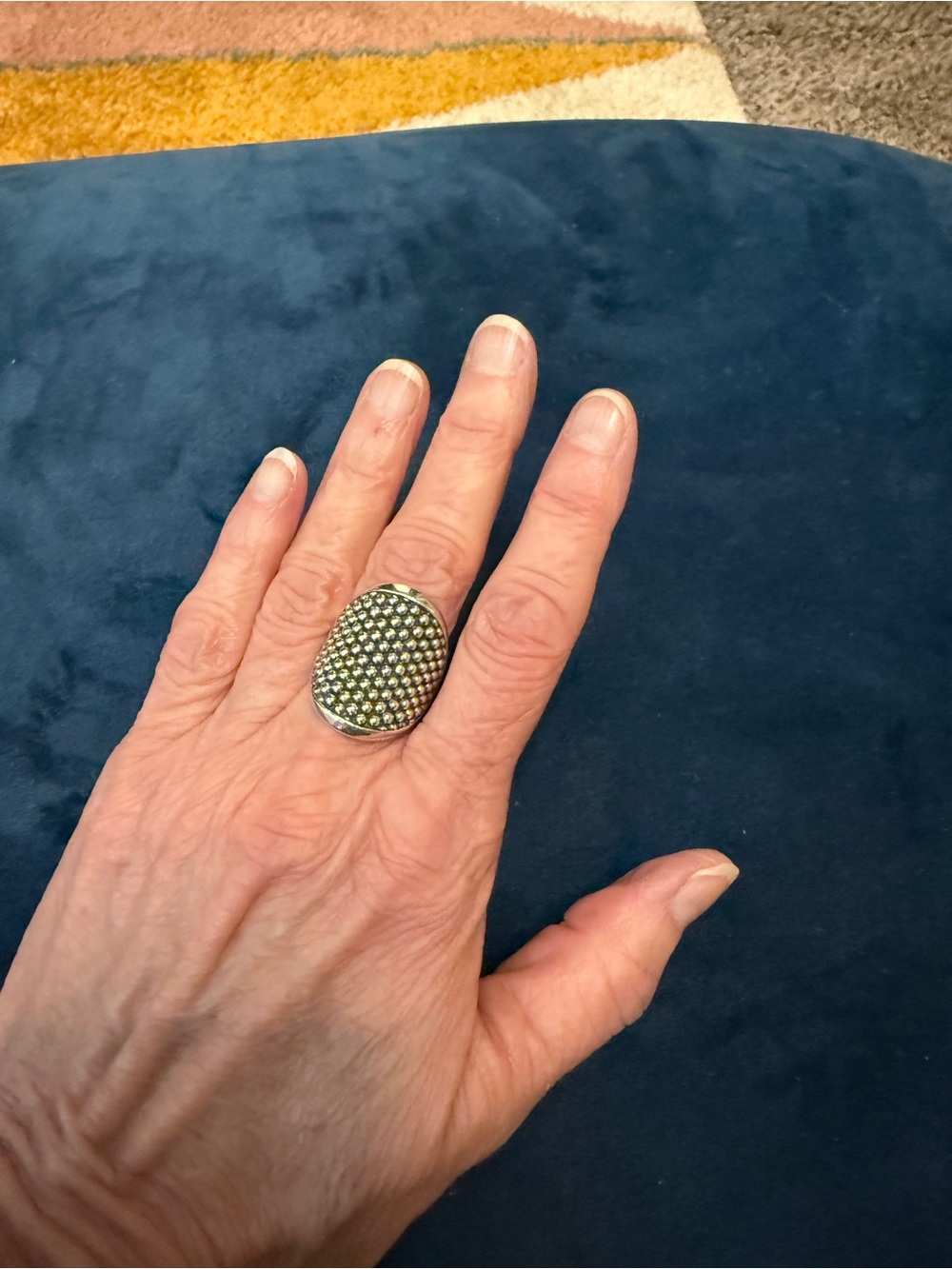 LAGOS Caviar Sterling Silver Ring Size 7